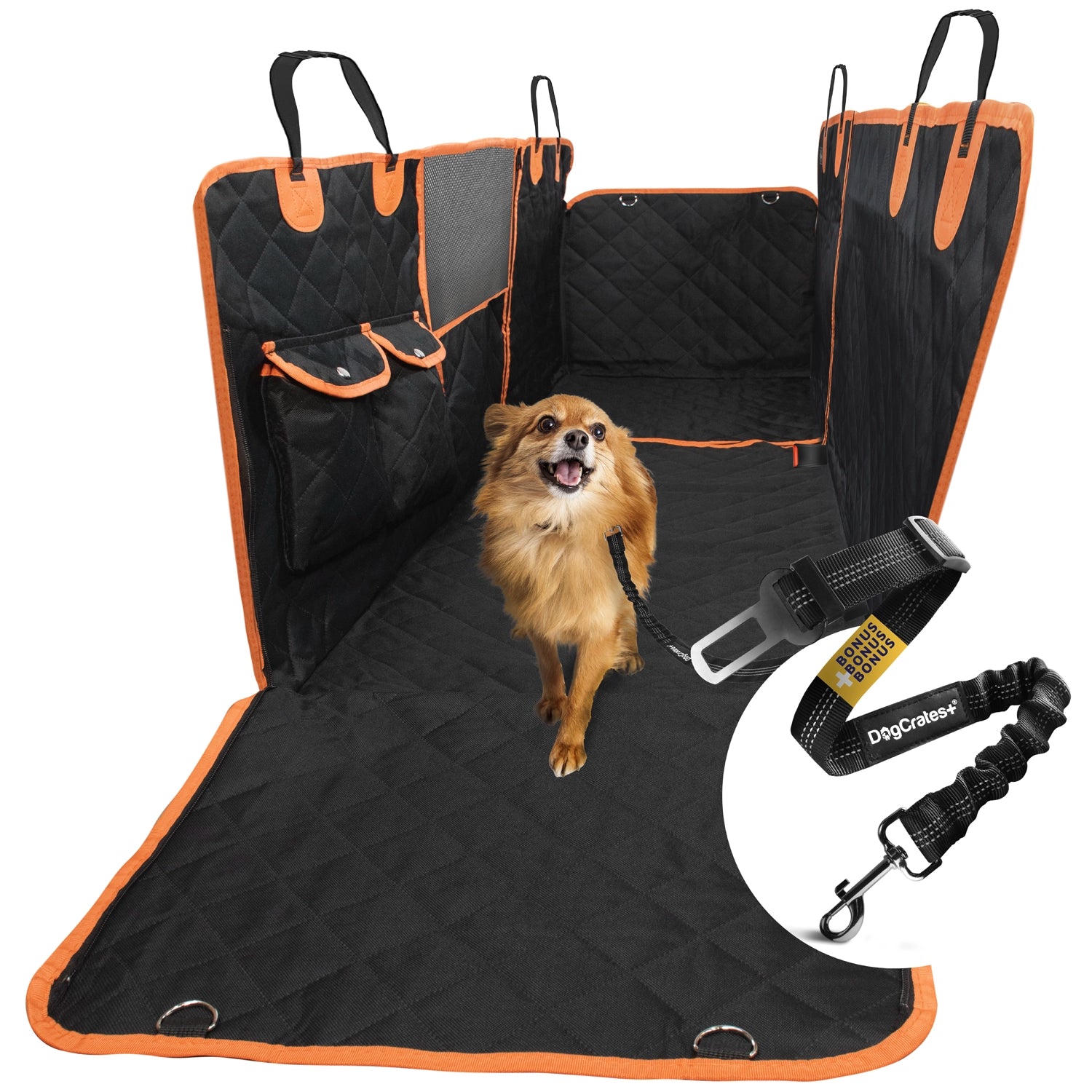 Dog boot seat outlet belt