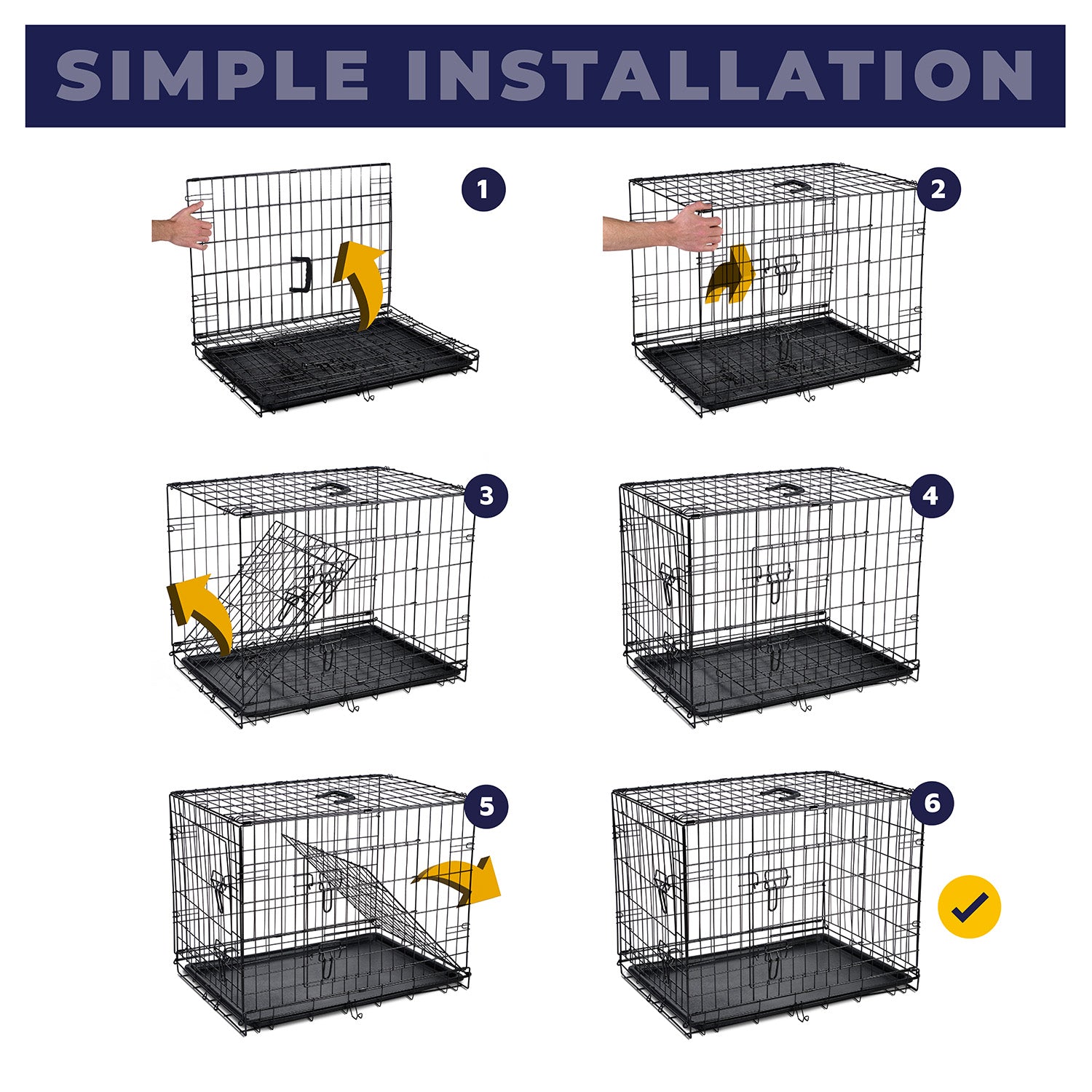 Durable Dog Crate with Bed – Comfort, Security, & Easy Maintenance