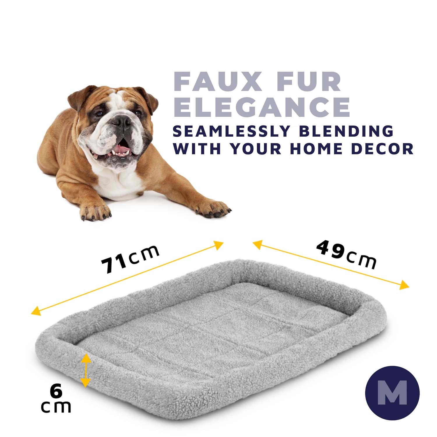 Faux fur dog beds 2024 uk