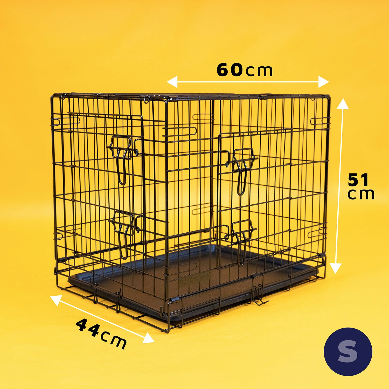 Dog Crate with Removable Tray Versatile and Easy to Maintain