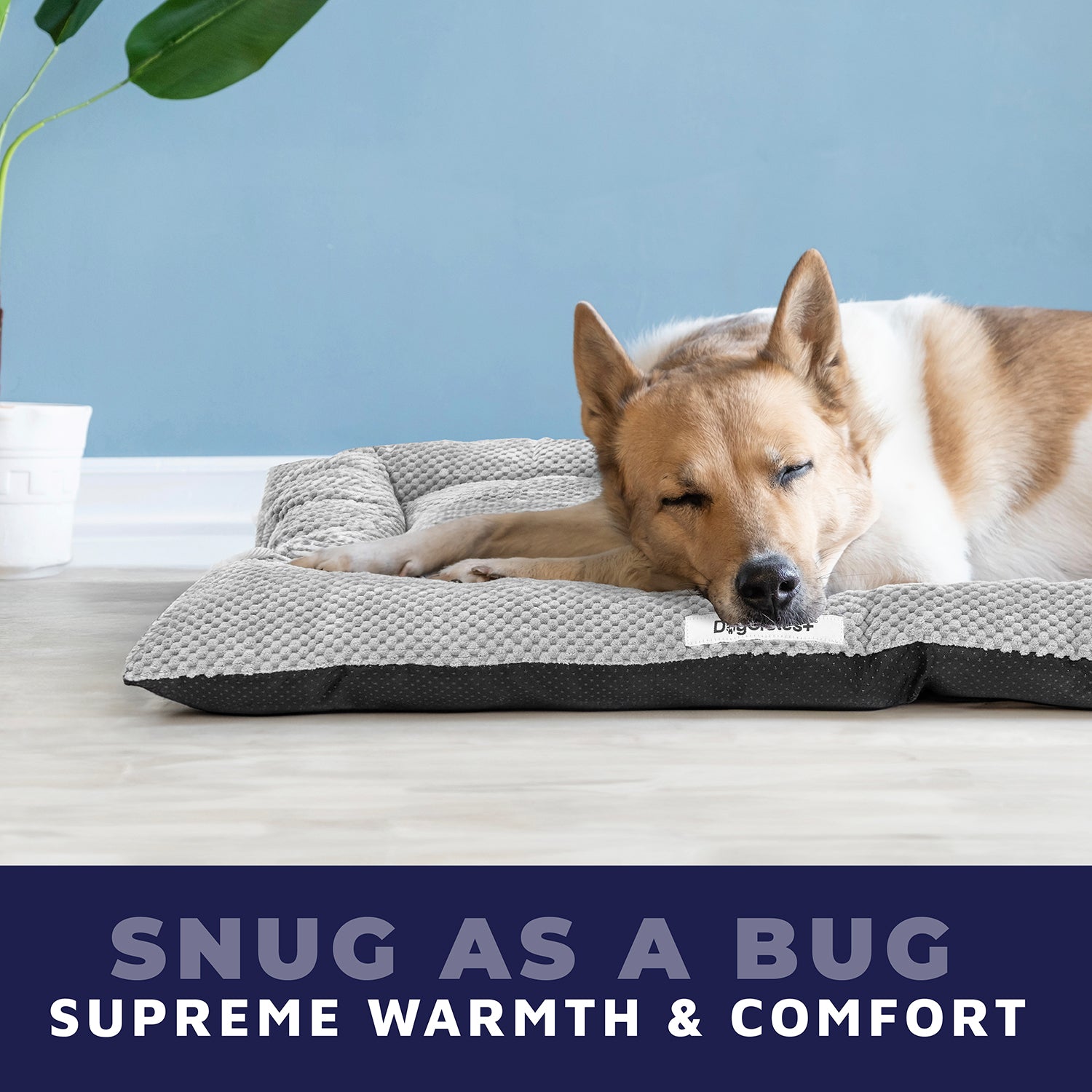 Faux Fur Dog Bed – Waterproof, Machine Washable & Cozy Fit