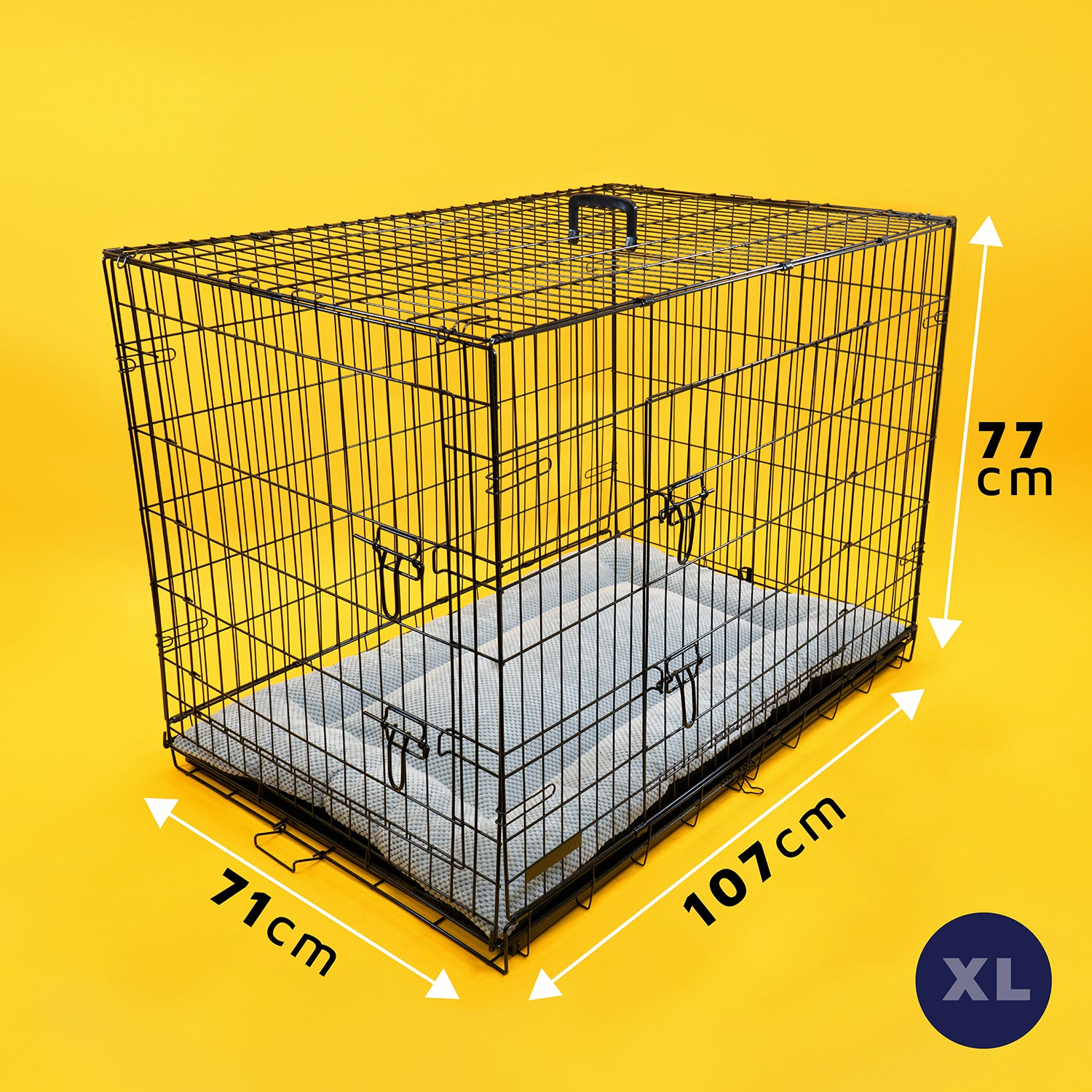 Durable Dog Crate with Bed – Comfort, Security, & Easy Maintenance